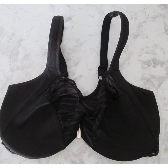 Paramour Bra 34DD Angie Front Closue Minimizer Black Underwire - Picture 1 of 6